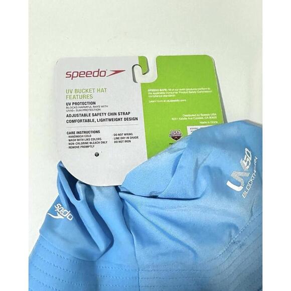 Speedo Kids UV Bucket Hat Light Blue UV 50+ Lightweight L/XL (12-24 mons) - NEW - Picture 2 of 6